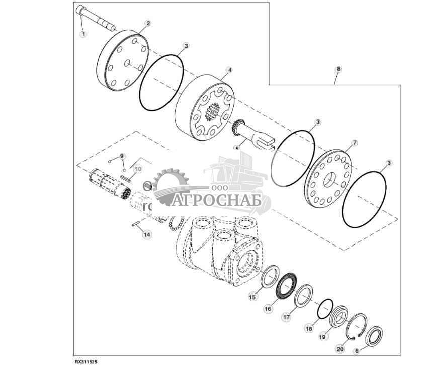 КЛАПАН РУЛЕВОГО МЕХАНИЗМА 